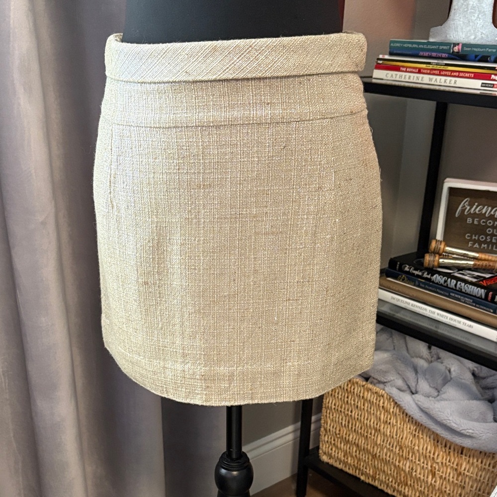 J. Crew Cream Pencil Skirt
